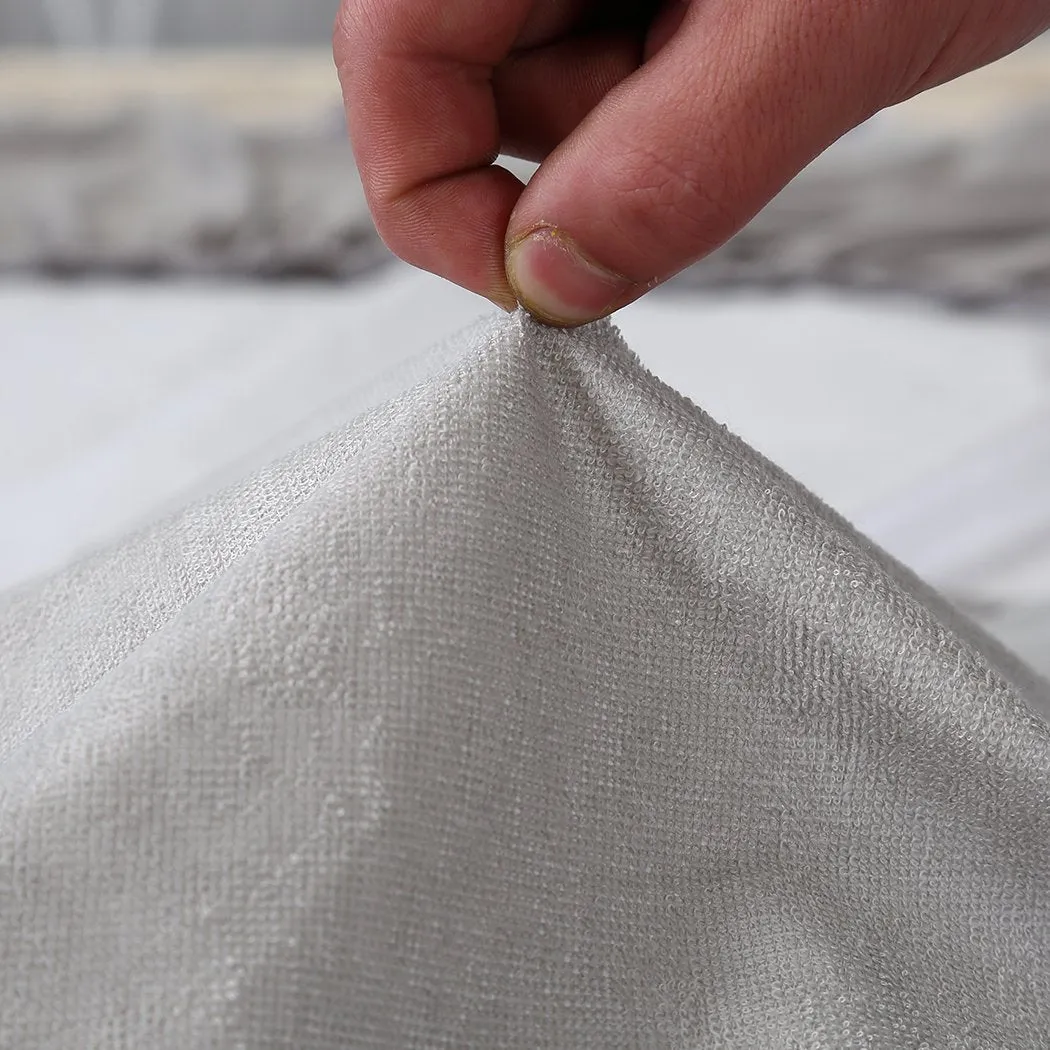 Mattress Protector Fitted Sheet Cover Waterproof Cotton Fibre King
