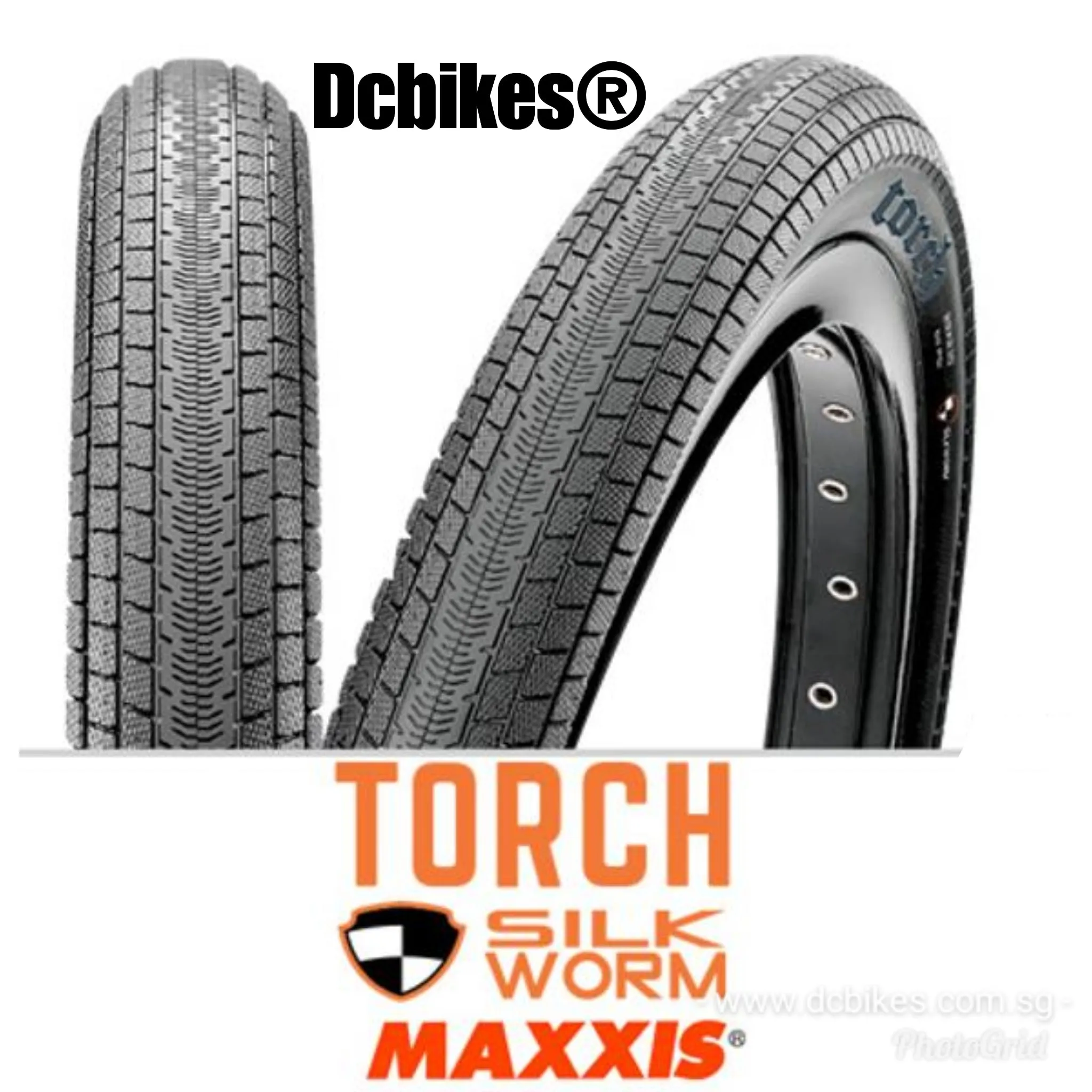Maxxis 20 X 1.75 | 1.95 Torch 120 TPI City Folding Silkworm Tyres (1 Tire) 