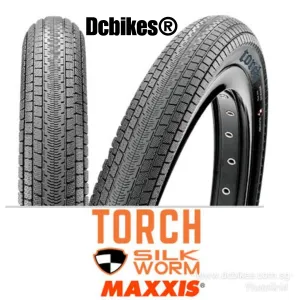 Maxxis 20 X 1.75 | 1.95 Torch 120 TPI City Folding Silkworm Tyres (1 Tire) 