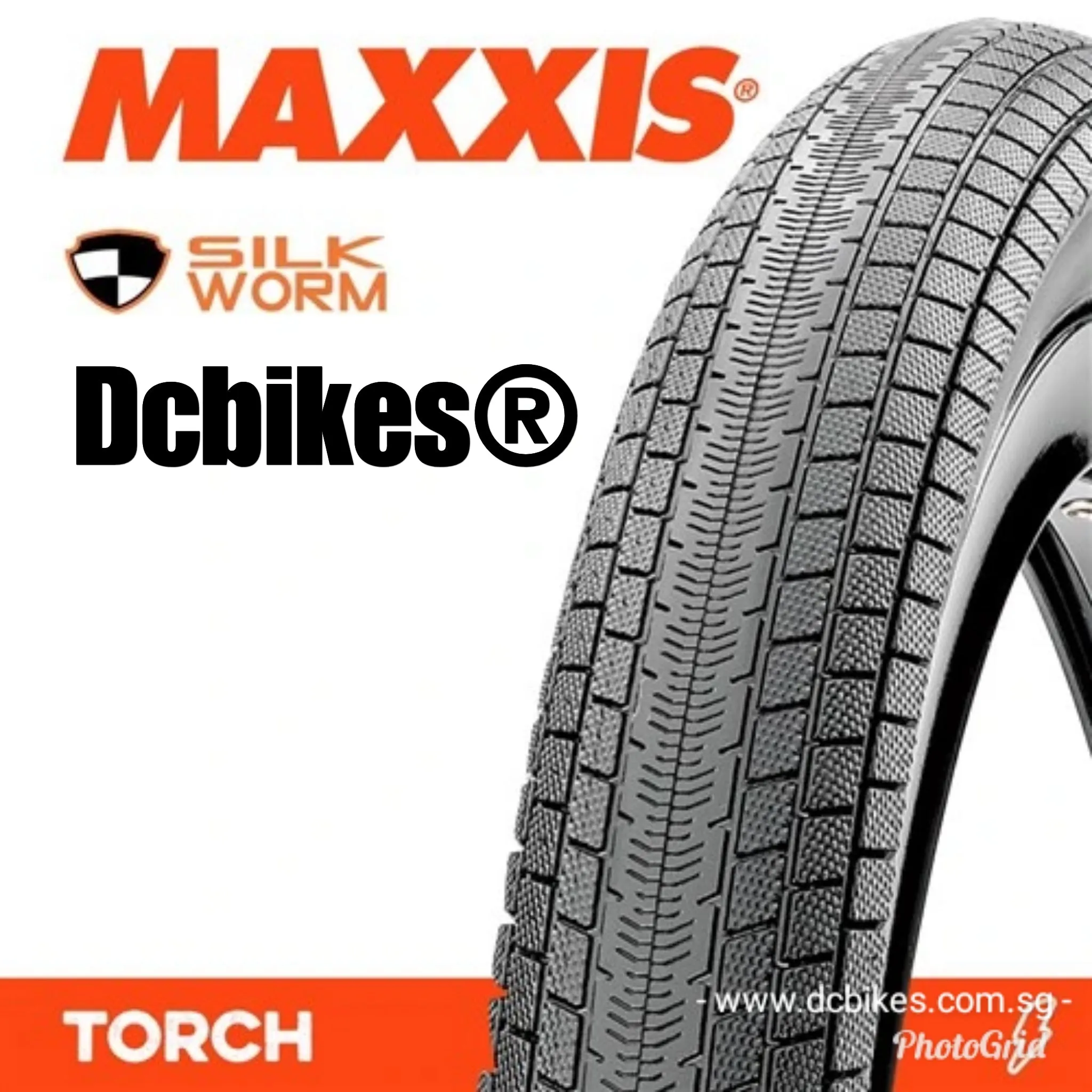 Maxxis 20 X 1.75 | 1.95 Torch 120 TPI City Folding Silkworm Tyres (1 Tire) 