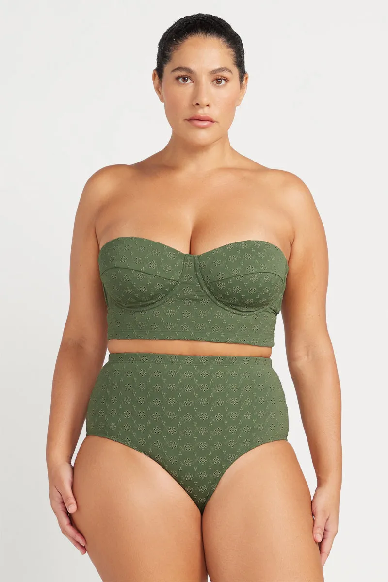 Mellifluous Caravaggio Midriff Bikini Top