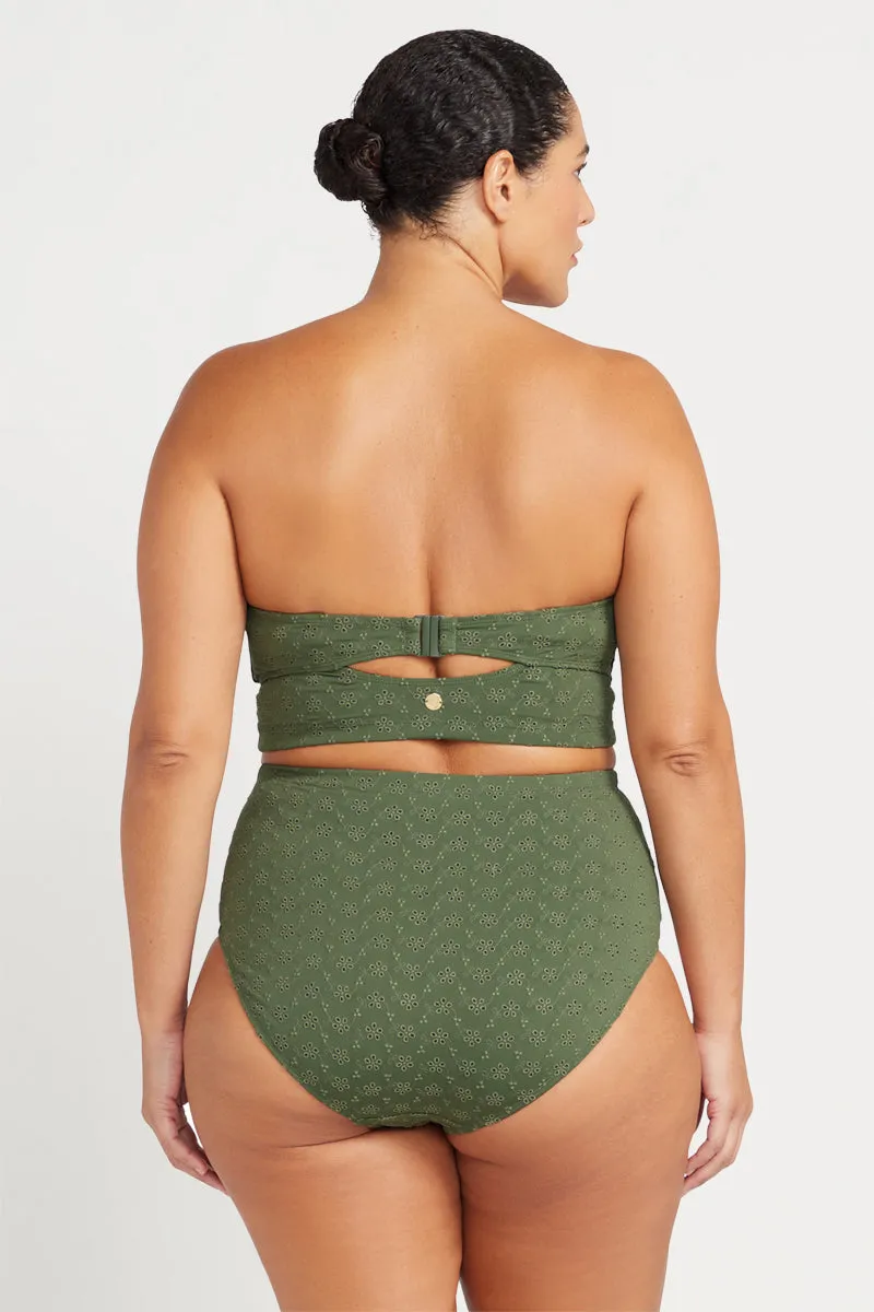 Mellifluous Caravaggio Midriff Bikini Top