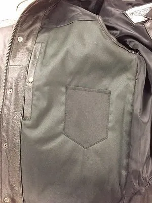Men's Riding son of anarcy leather vest with side laces big sizes upto 7xl