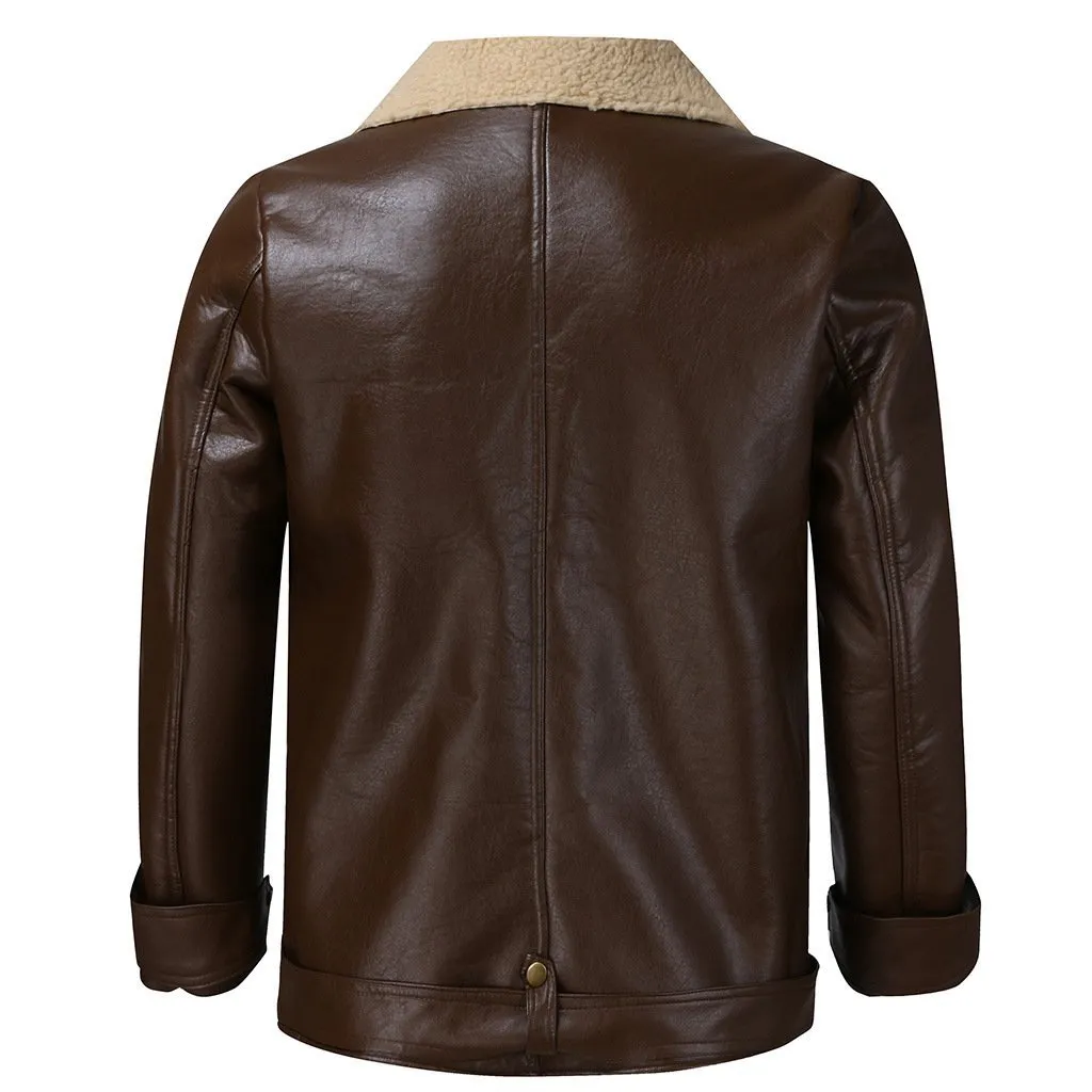 Men's Street Style Fur Coat