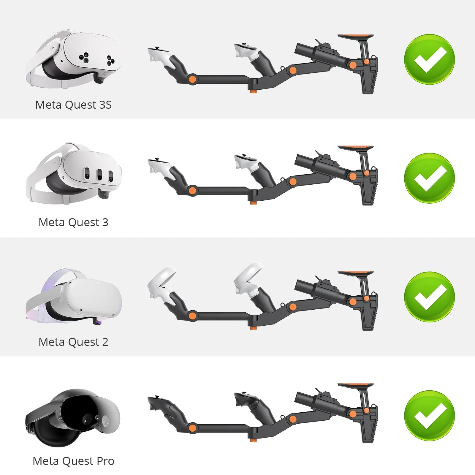 Meta Quest 3S Gun Stock Rifle