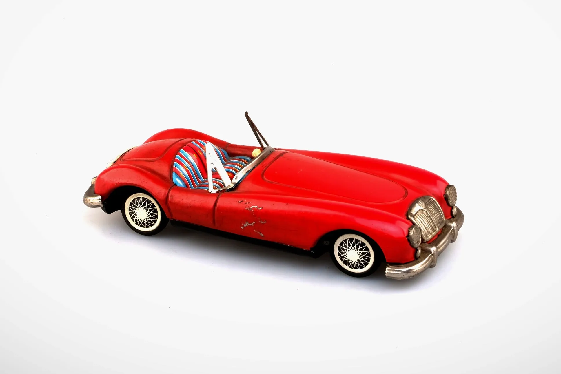 MG RED CONVERTIBLE CAR