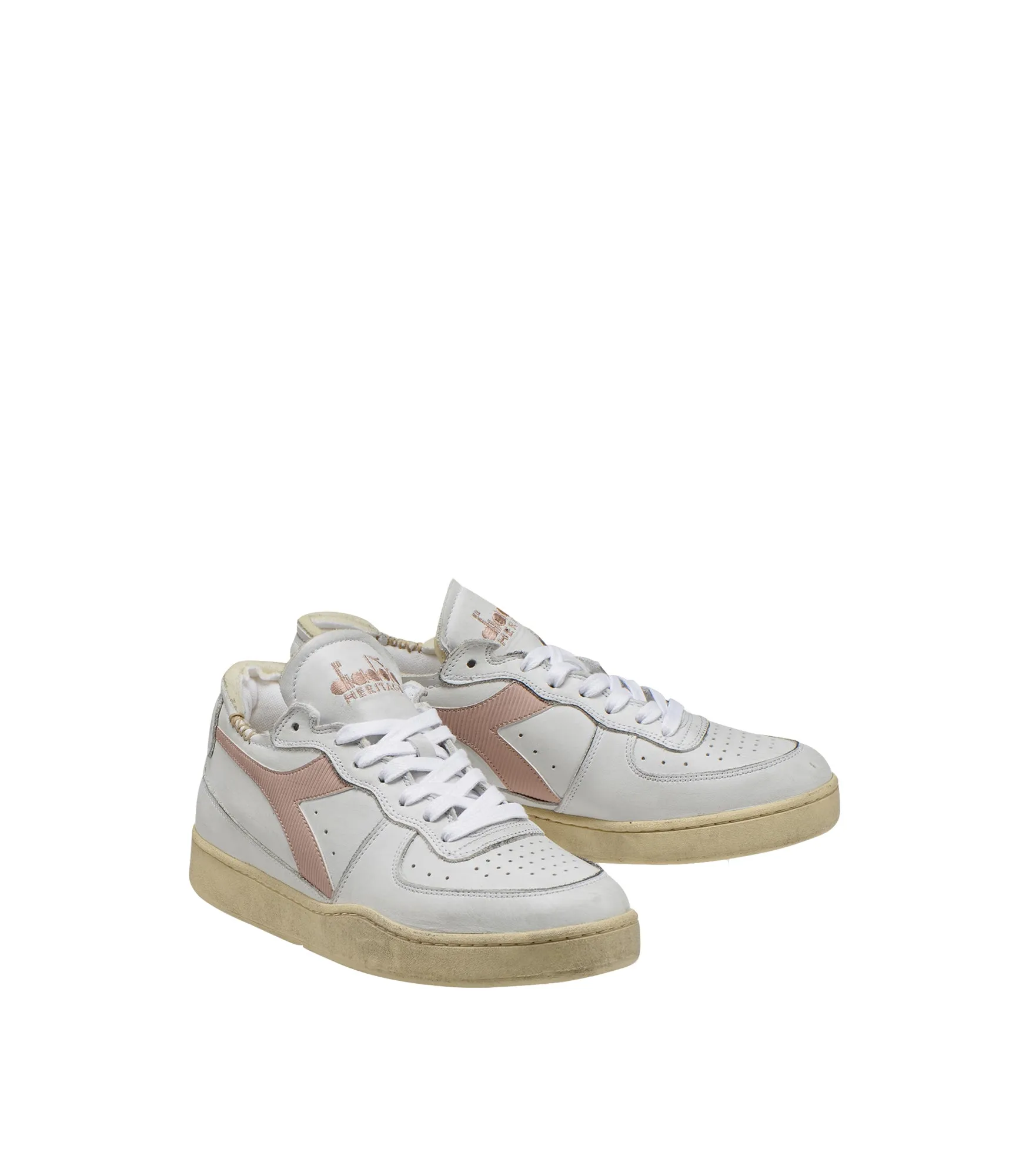 Mi Basket Row Cut - White/Evening Sand
