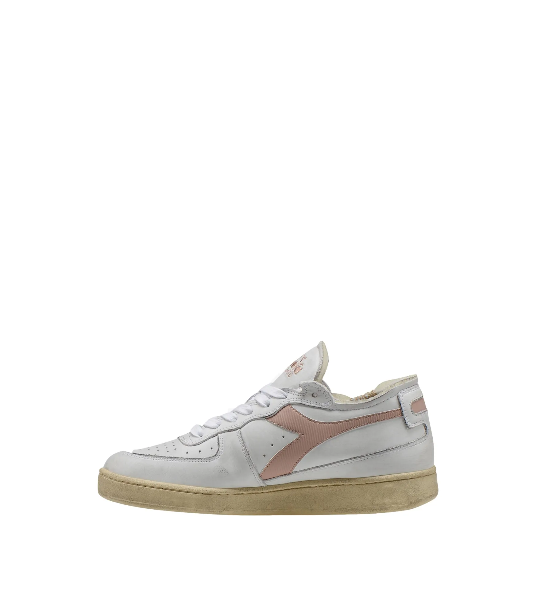 Mi Basket Row Cut - White/Evening Sand