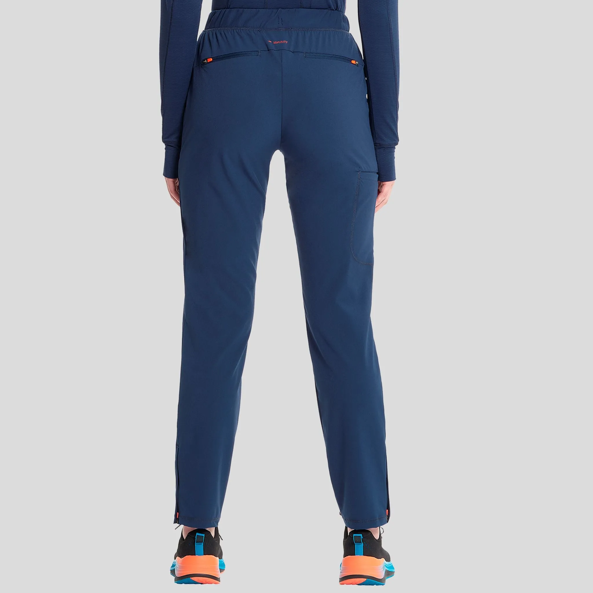 Mid Rise Pull-on Tapered Leg Cargo Pant | Navy
