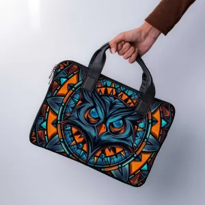 Mighty Owl Orange Laptop Sleeve With Handle