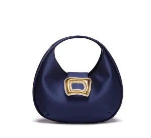 Mila - Navy Satin