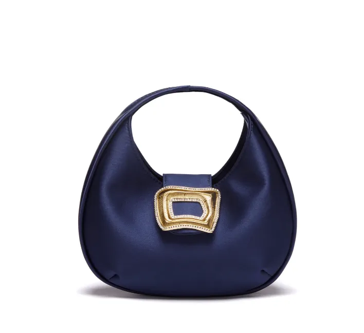 Mila - Navy Satin