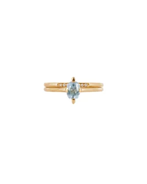 Minimalist Arc   Minimalist Pavé Band Ring Set