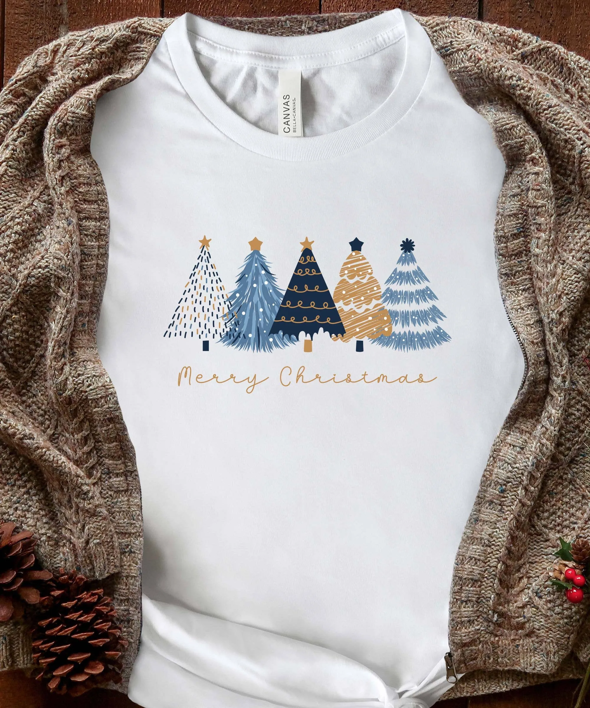 Minimalist Christmas Tree Tshirt
