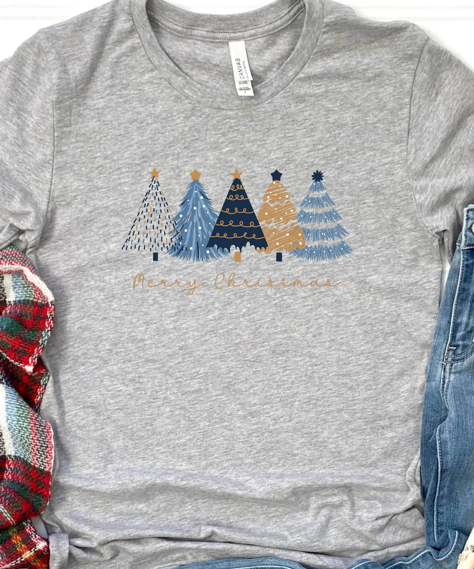 Minimalist Christmas Tree Tshirt