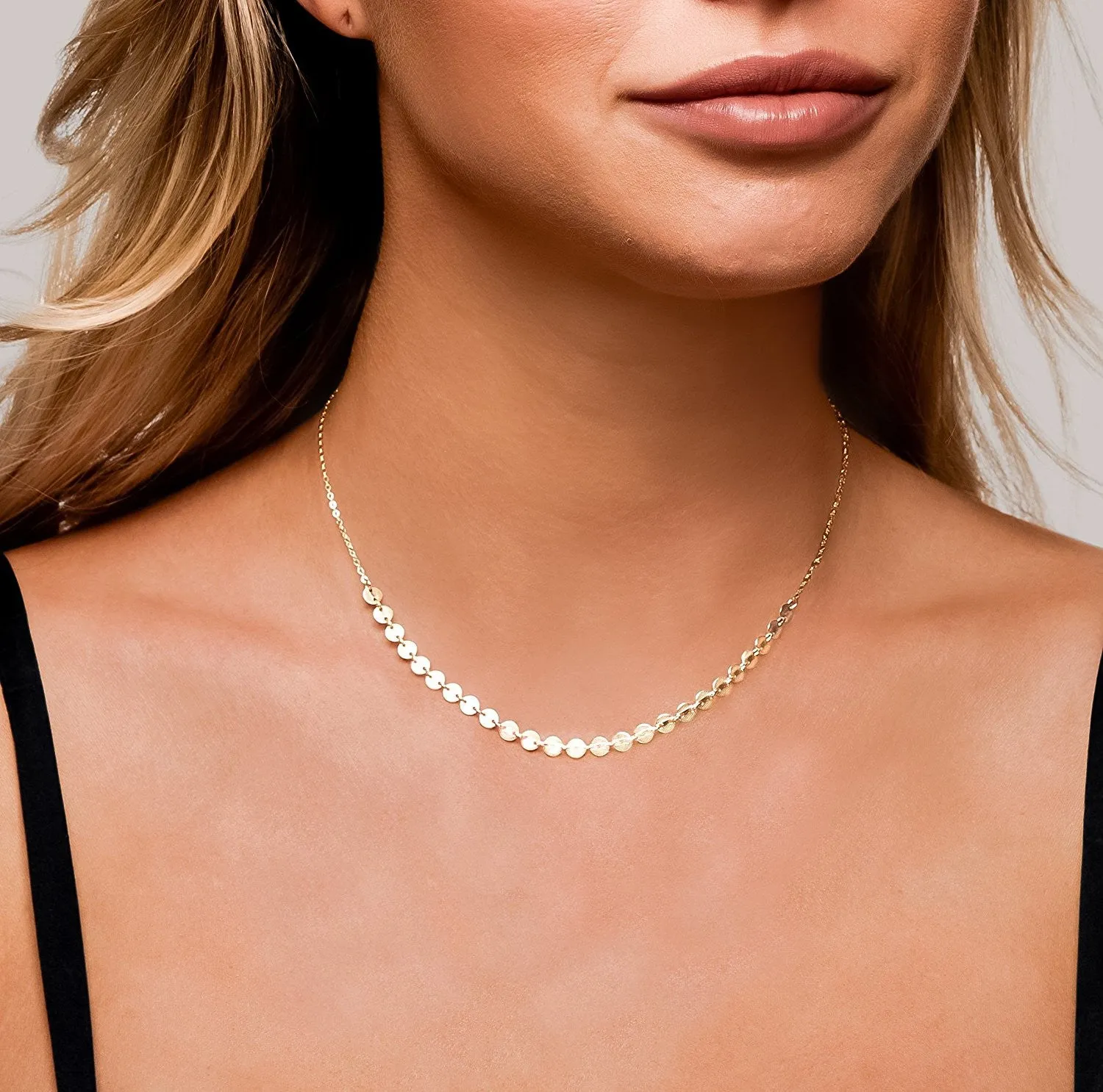 Minimalist Tattoo Coin Necklace