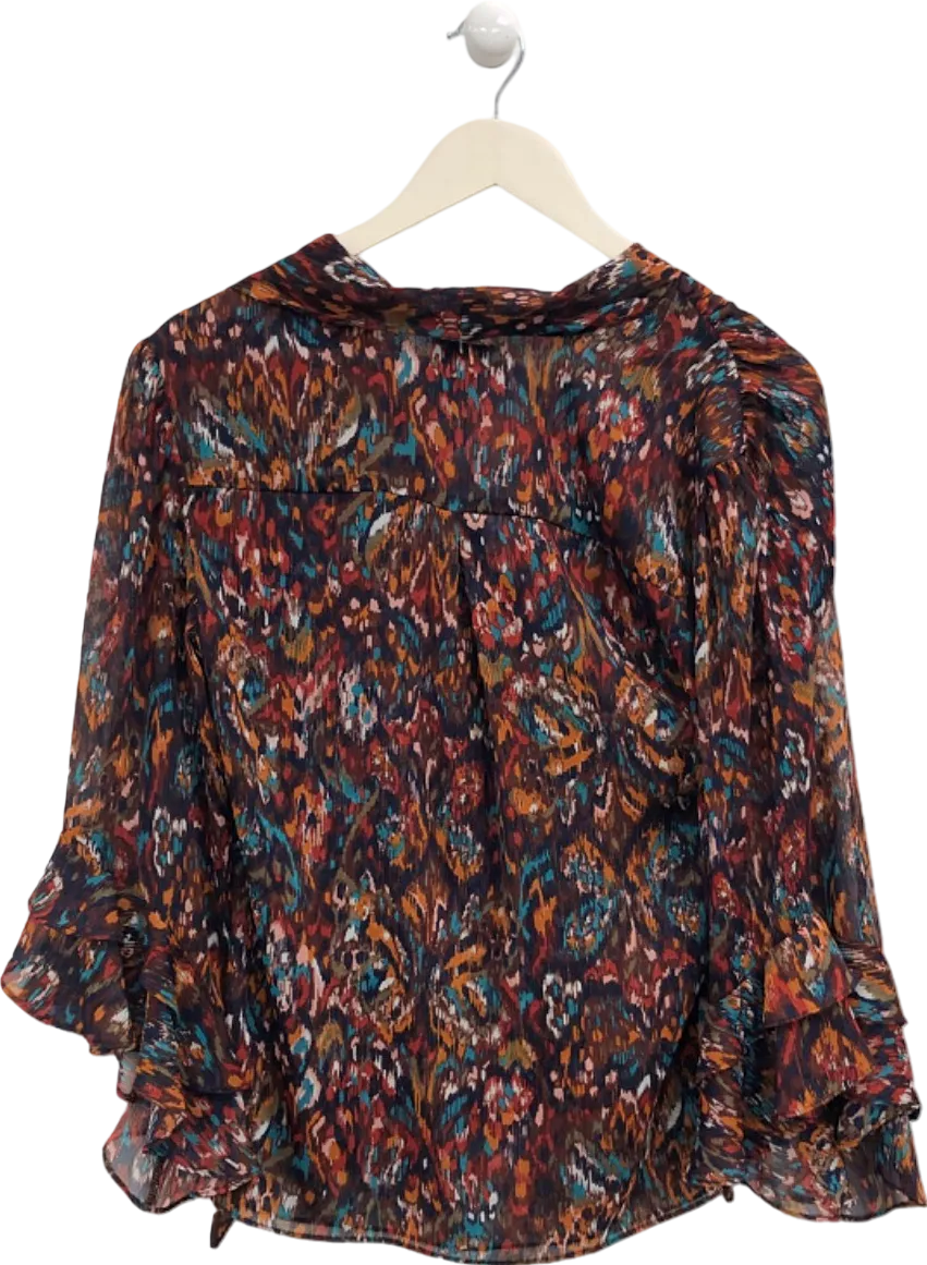 MISA Los Angeles Multi-Colour Printed Blouse UK XS