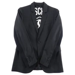Moschino Couture Black Logo Interior Blazer - 38