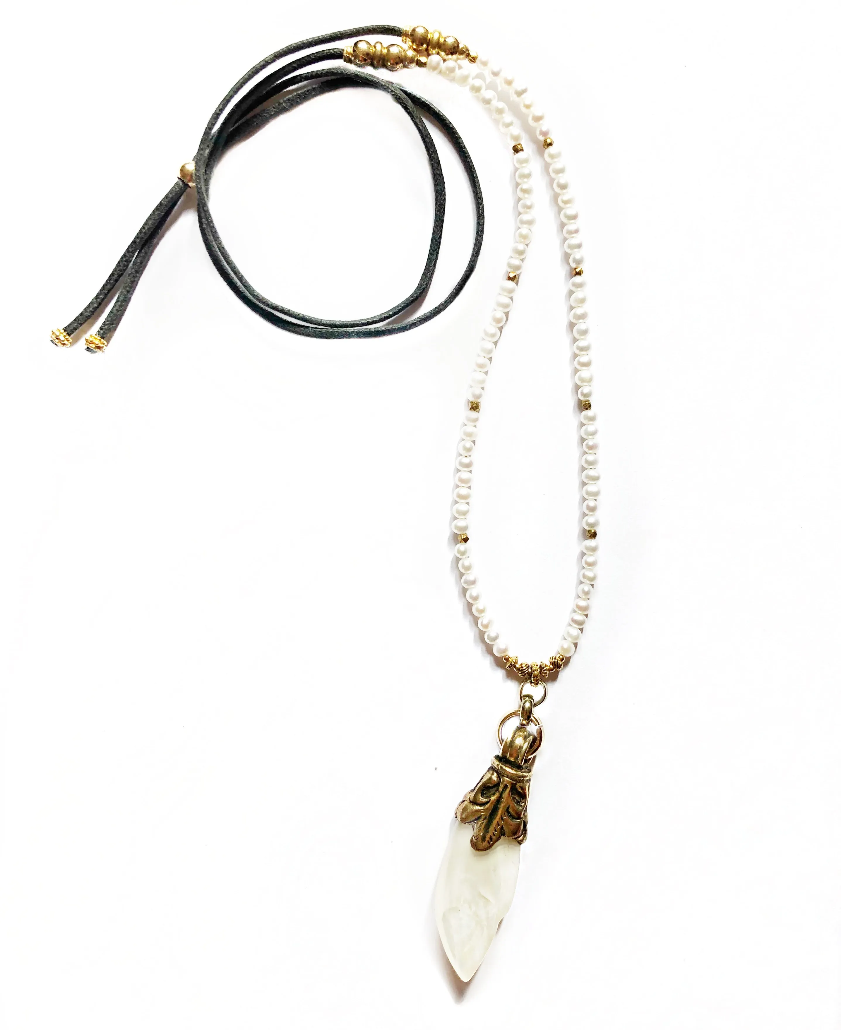 Mother Of Pearl Pendant Necklace