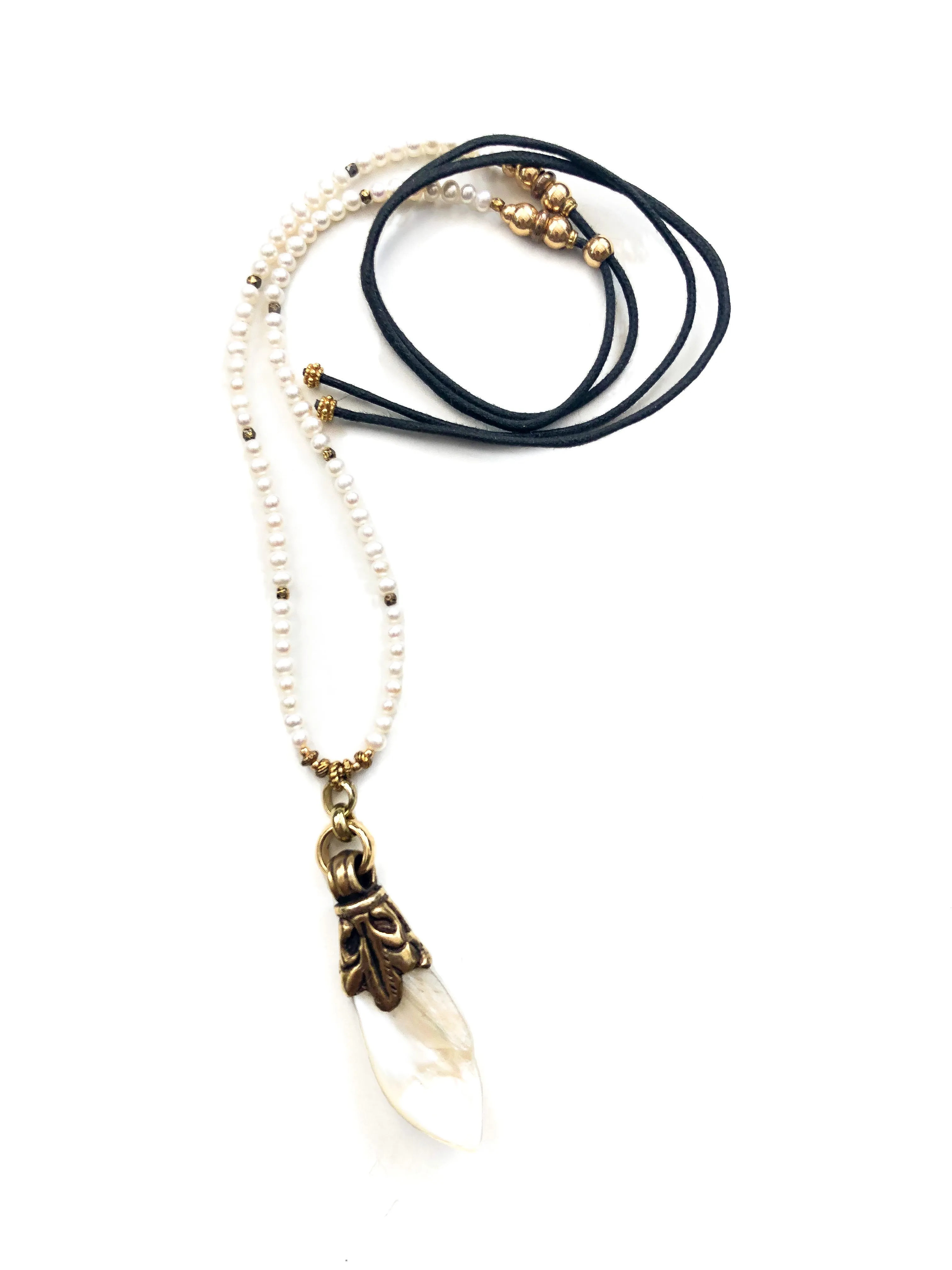Mother Of Pearl Pendant Necklace