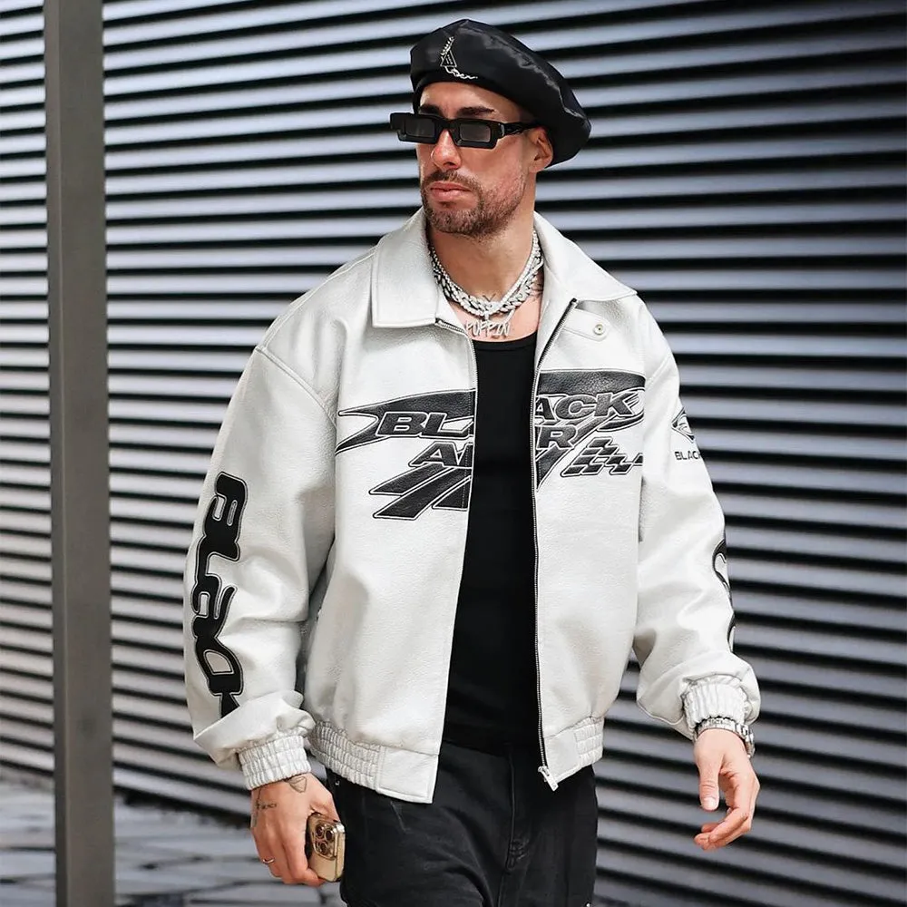 Motorcycle Style High Street Leather Jacket