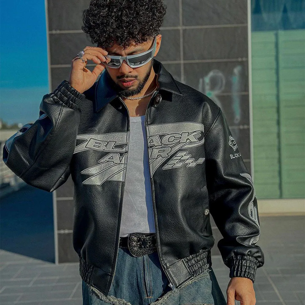 Motorcycle Style High Street Leather Jacket