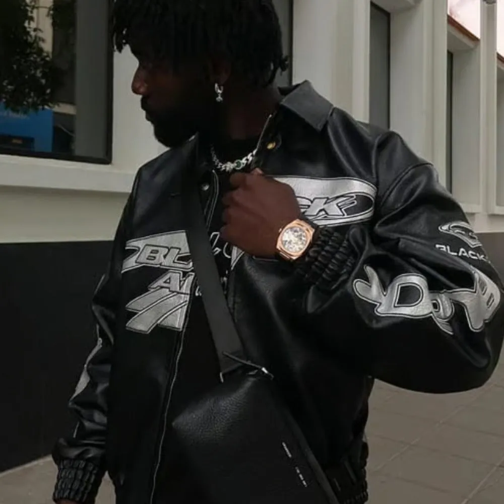 Motorcycle Style High Street Leather Jacket