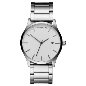 MVMT Classic White Silver Men's Watch