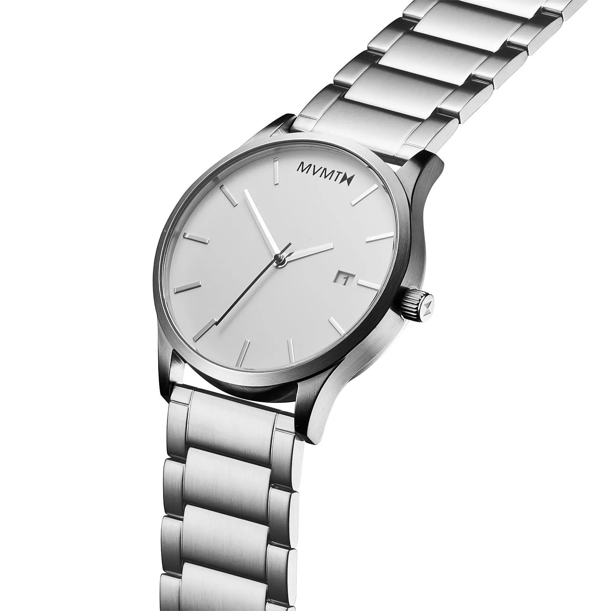 MVMT Classic White Silver Men's Watch