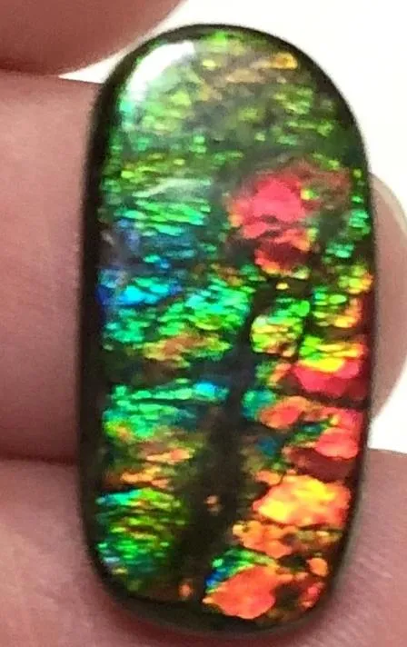 Natural  Free Form . FFN 375 Small Beauty Ammolite   ナチュラル　ルース　アンモライト