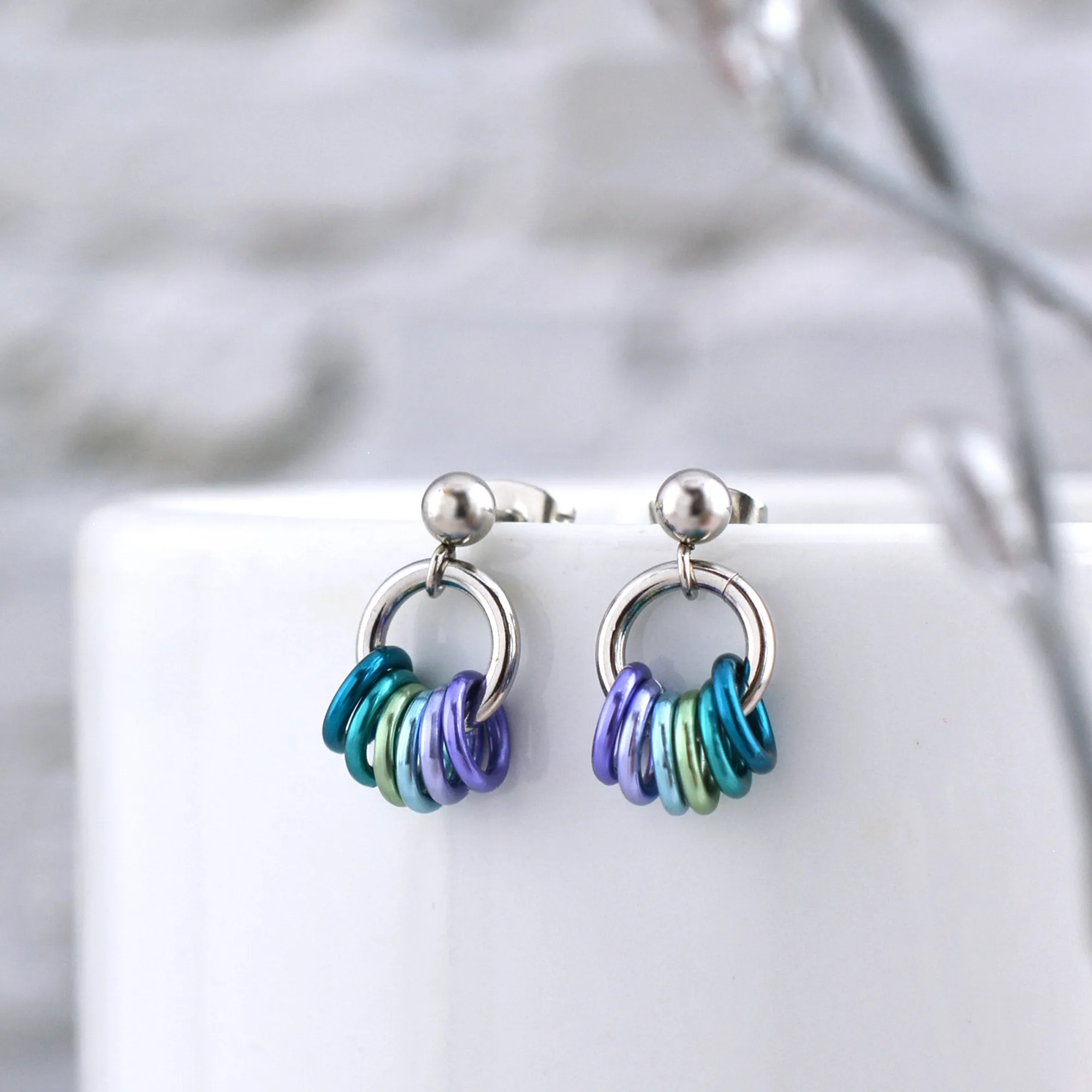 Neptunic Pride - Tiny Flag Earring Studs