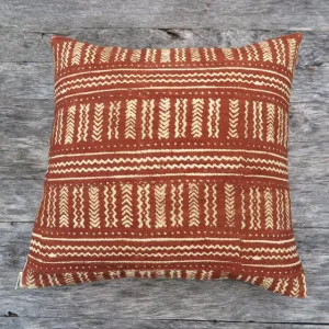 neutral mud cloth - one of a kind pillow