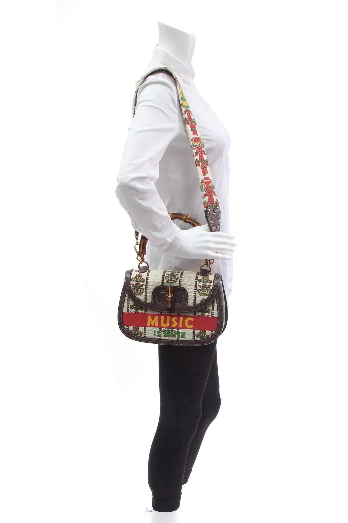 New Convertible Bamboo Handle Bag