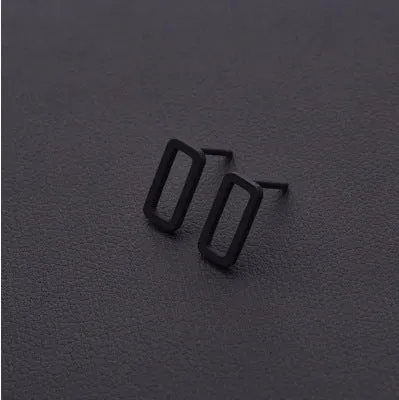 New Punk Minimalist Word Stud Earrings Fashion Allergy Rod Earpins Ear Plug Alloy Earrings