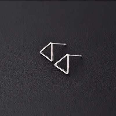 New Punk Minimalist Word Stud Earrings Fashion Allergy Rod Earpins Ear Plug Alloy Earrings