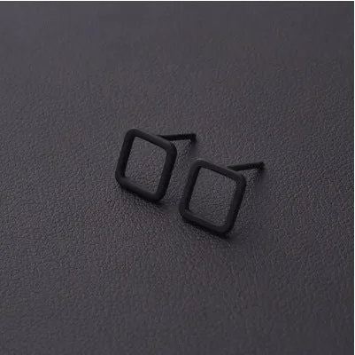 New Punk Minimalist Word Stud Earrings Fashion Allergy Rod Earpins Ear Plug Alloy Earrings