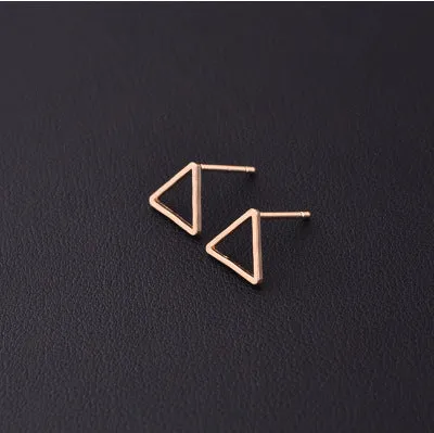 New Punk Minimalist Word Stud Earrings Fashion Allergy Rod Earpins Ear Plug Alloy Earrings