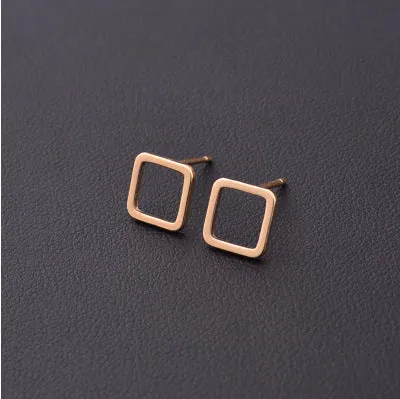 New Punk Minimalist Word Stud Earrings Fashion Allergy Rod Earpins Ear Plug Alloy Earrings