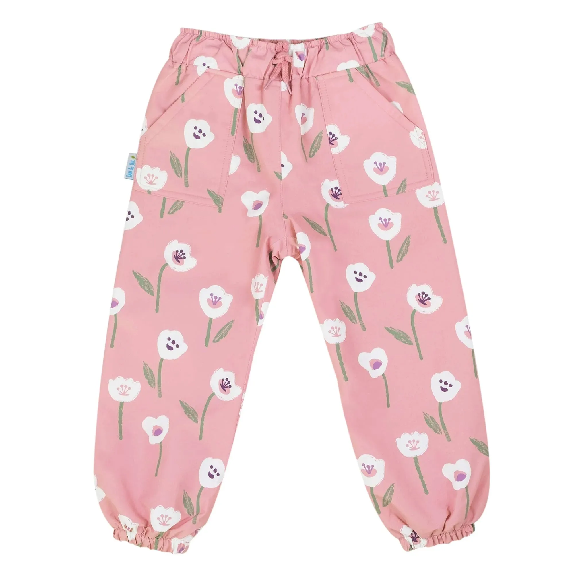 NEW (Retail) Jan and Jul Puddle-Dry Rain Pants - White Tulip Print 🍁