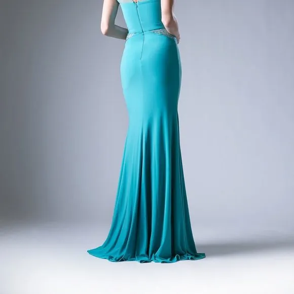 NEW SLEEVELESS STRETCH DRESS WITH EMBROIDERED TOP &amp; SHEER ZIPPER BACK CD N101