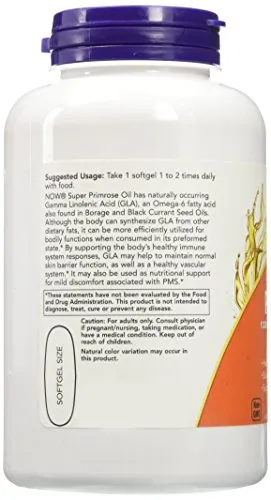 Now Foods Super Primrose 1300 mg, 120 Geles (Pack de 2)