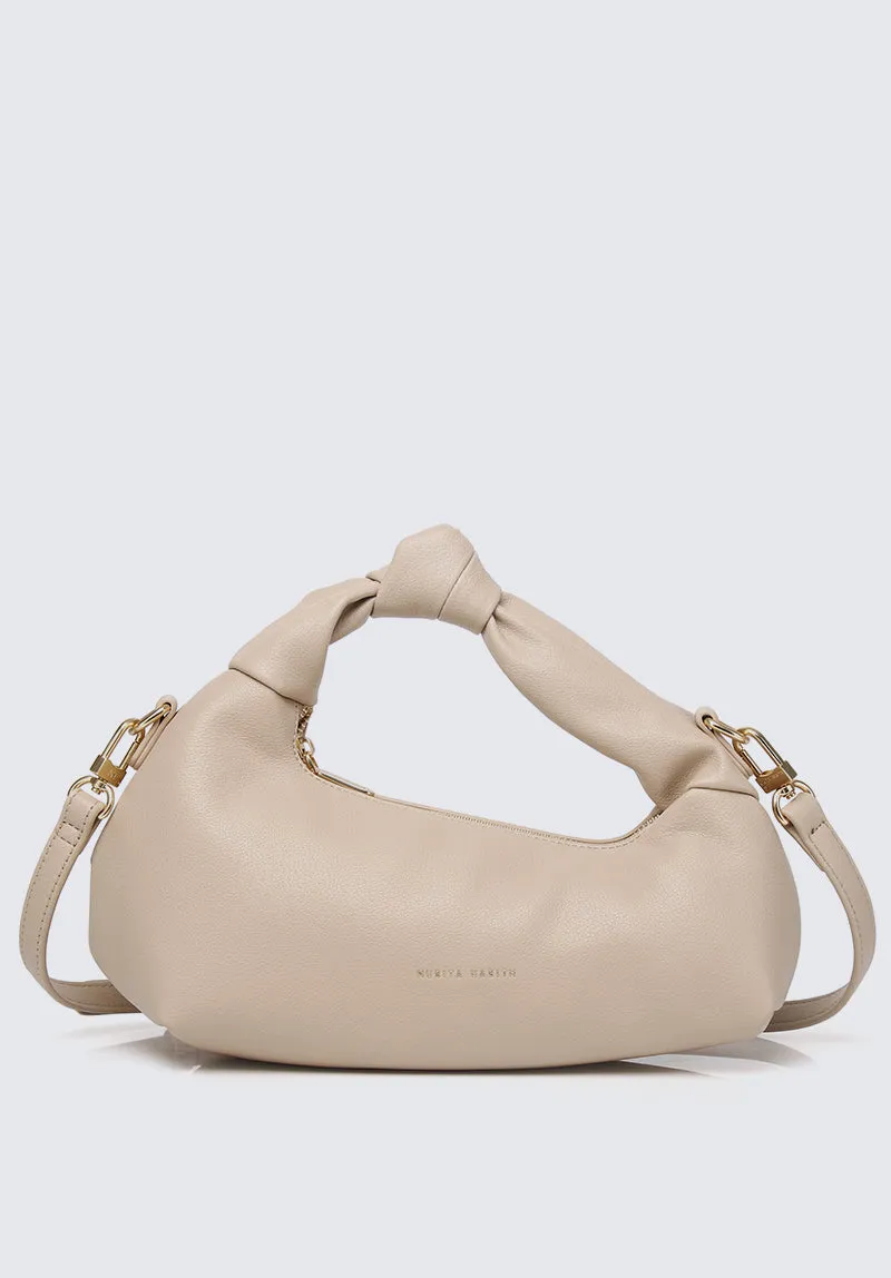 Nurita Harith Nanna Top Handle Puff Bag (Wheat)
