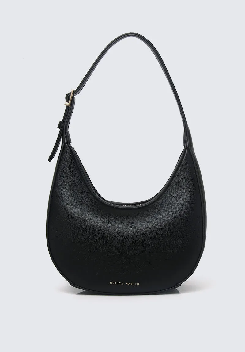 Nurita Harith Njeri Shoulder Hobo Bag (Black)