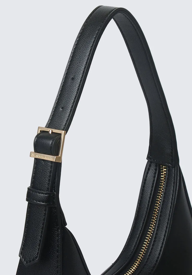 Nurita Harith Njeri Shoulder Hobo Bag (Black)