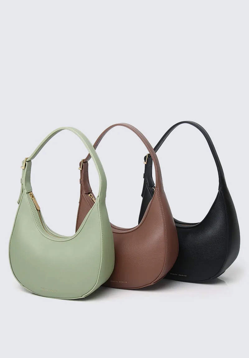 Nurita Harith Njeri Shoulder Hobo Bag (Black)