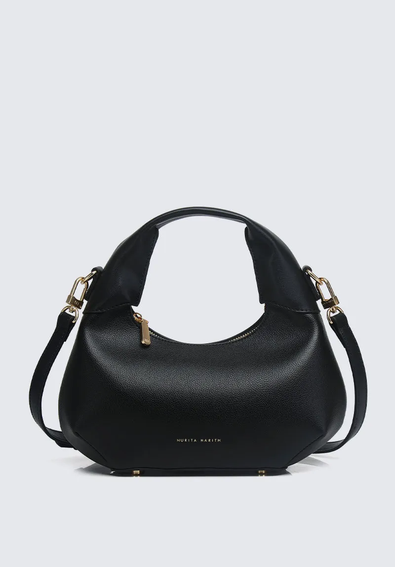 Nurita Harith Norri Small Hobo Bag (Black)
