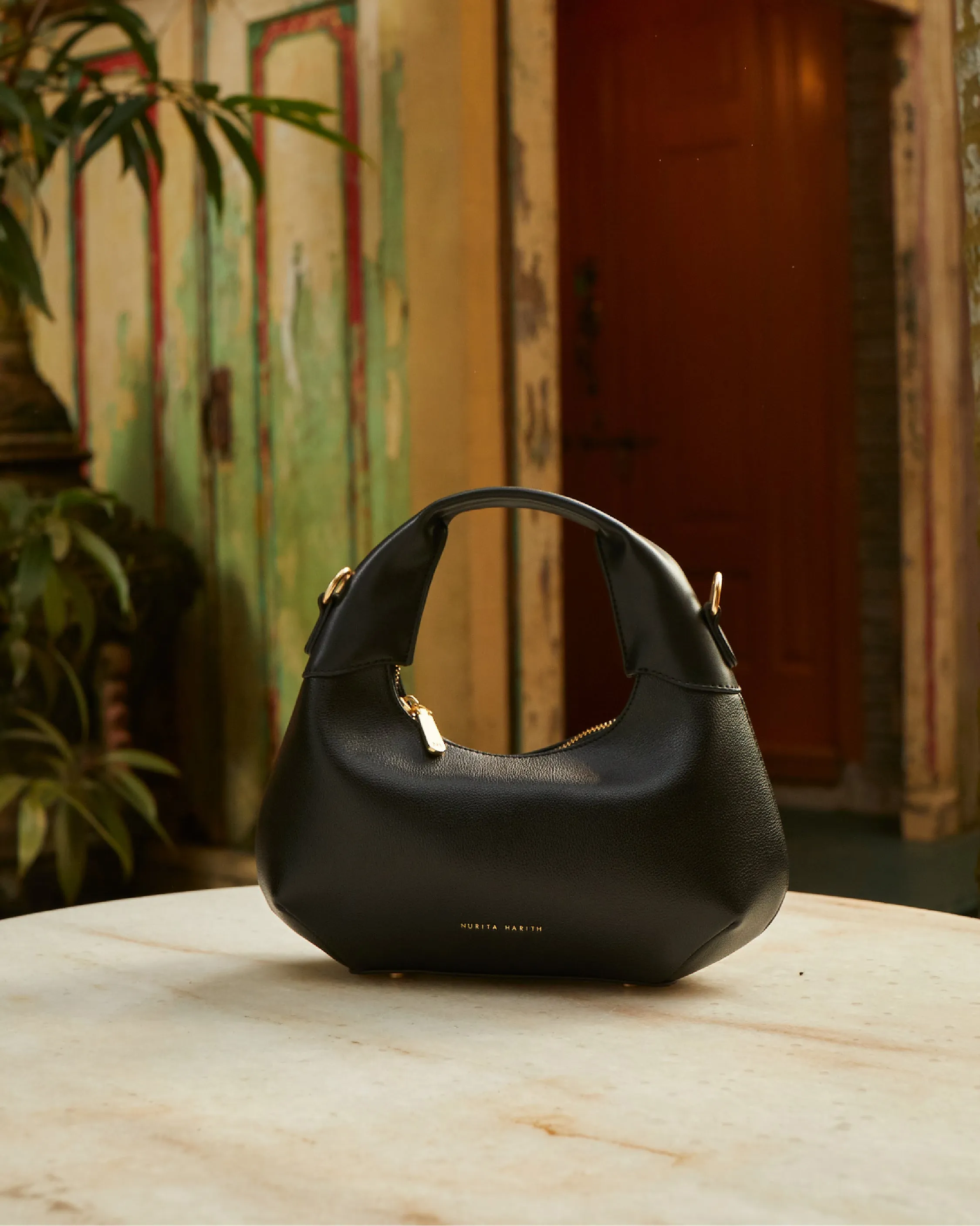 Nurita Harith Norri Small Hobo Bag (Black)