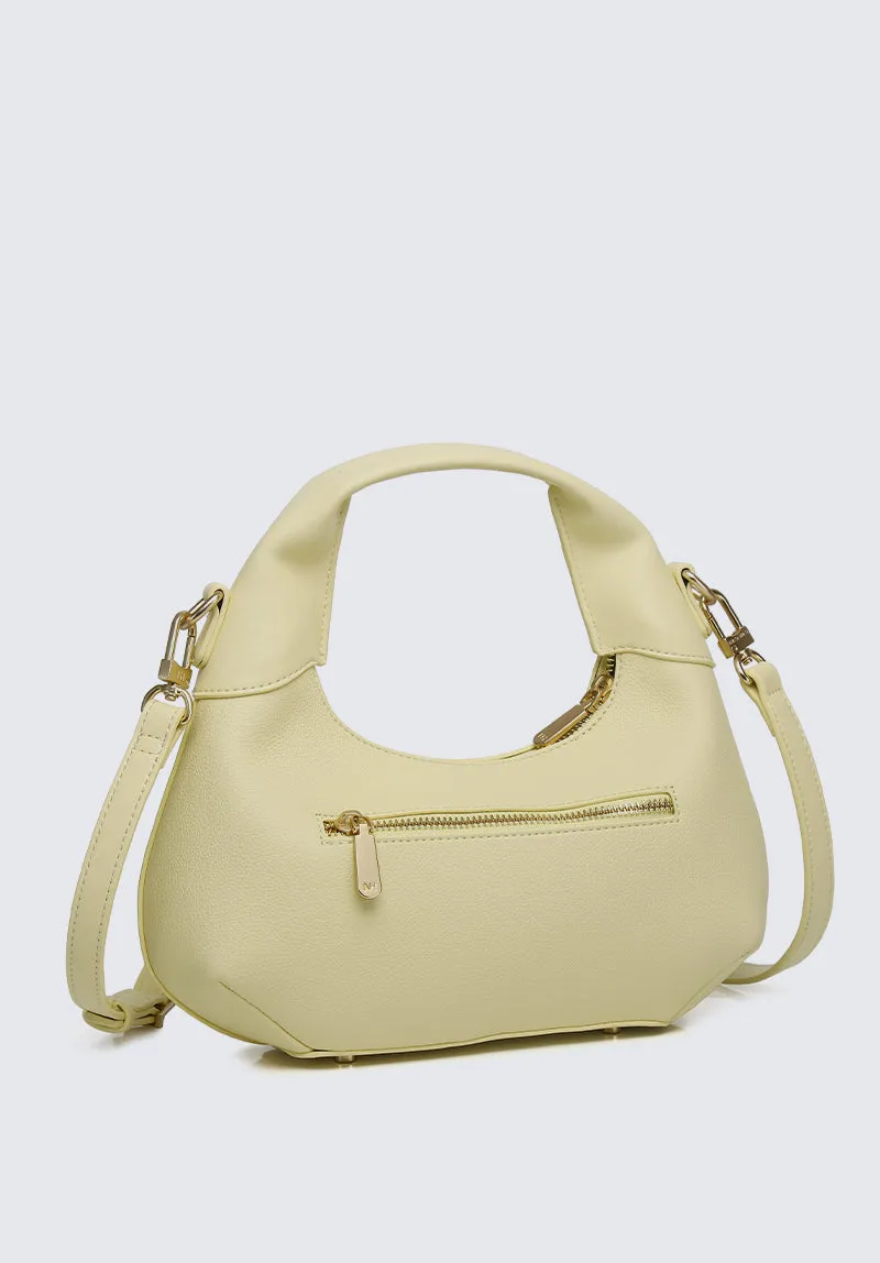 Nurita Harith Norri Small Hobo Bag (Light Yellow)