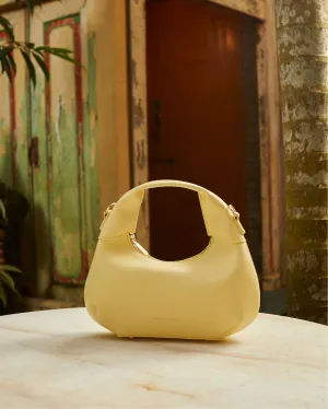 Nurita Harith Norri Small Hobo Bag (Light Yellow)