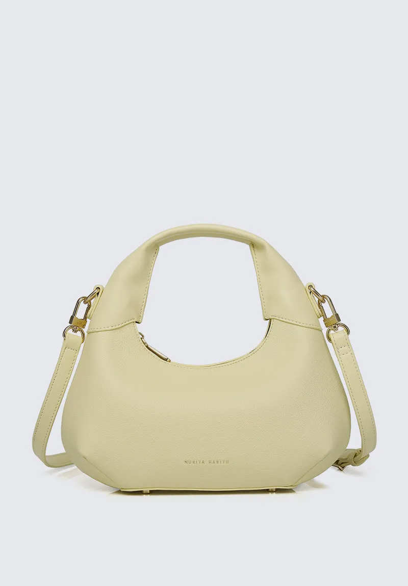 Nurita Harith Norri Small Hobo Bag (Light Yellow)